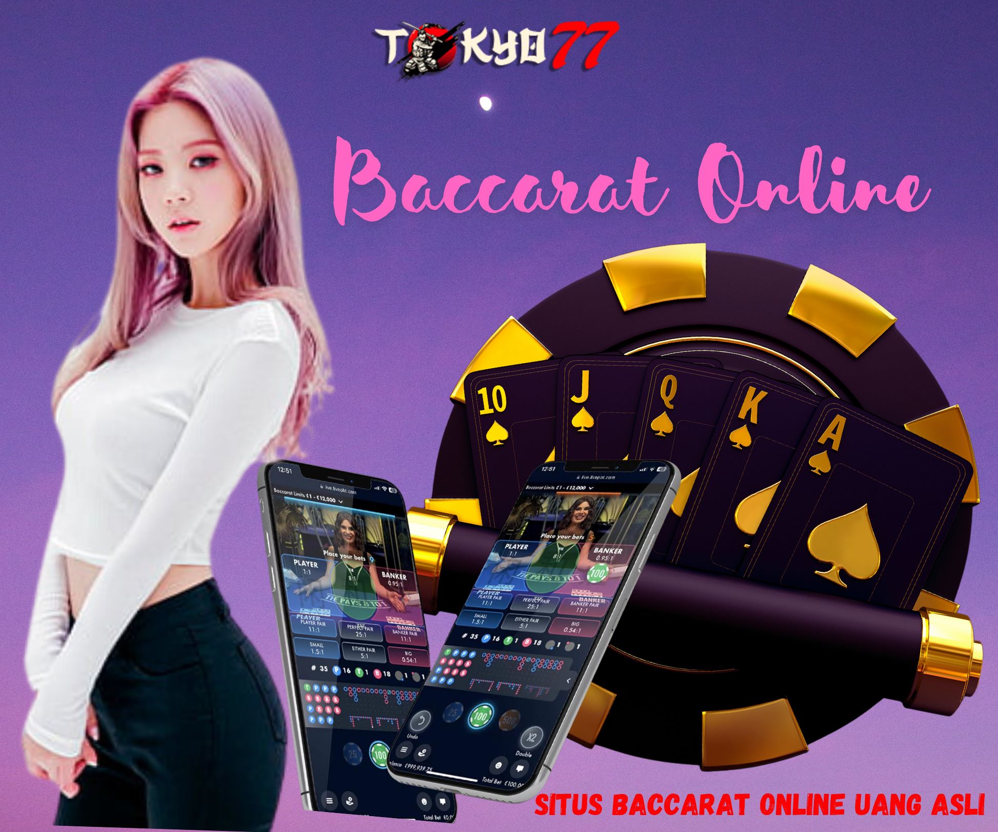 Bet your luck on the Live Casino Baccarat Game
